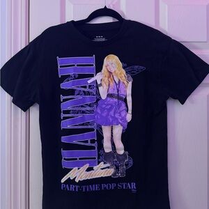 Hannah Montana Black and Purple Graphic T-Shirt